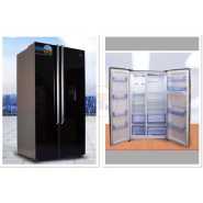 SPJ 699 Litres Side By Side Elegant French Door Refrigerator - Black