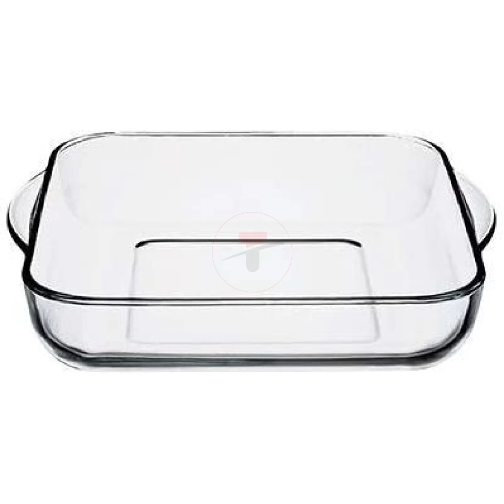 Borcam Square Bakeware Casserole Dish With Heat Resistant Oven Microwave Safety - Clear