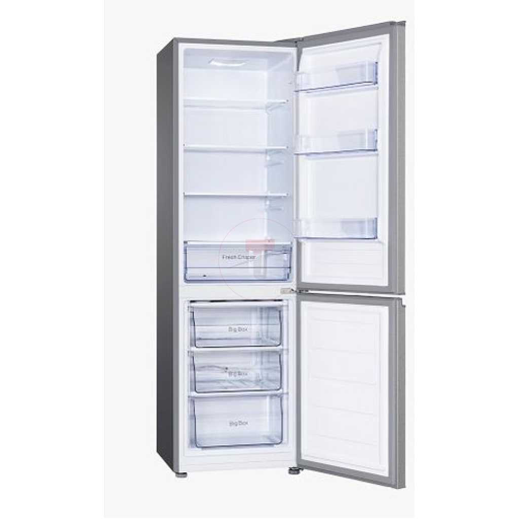 SPJ 399 Litres Combo Double Door Bottom Freezer Fridge - Silver