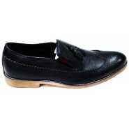 Men's Designer Faux Leather Gentle Shoes - Black