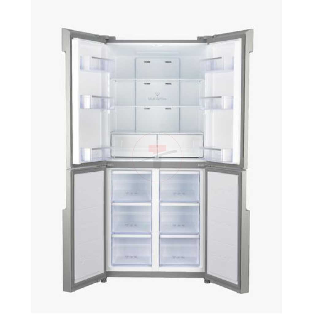 SPJ 559L 4 Door Elegant Glass Finish Refrigerator - Black