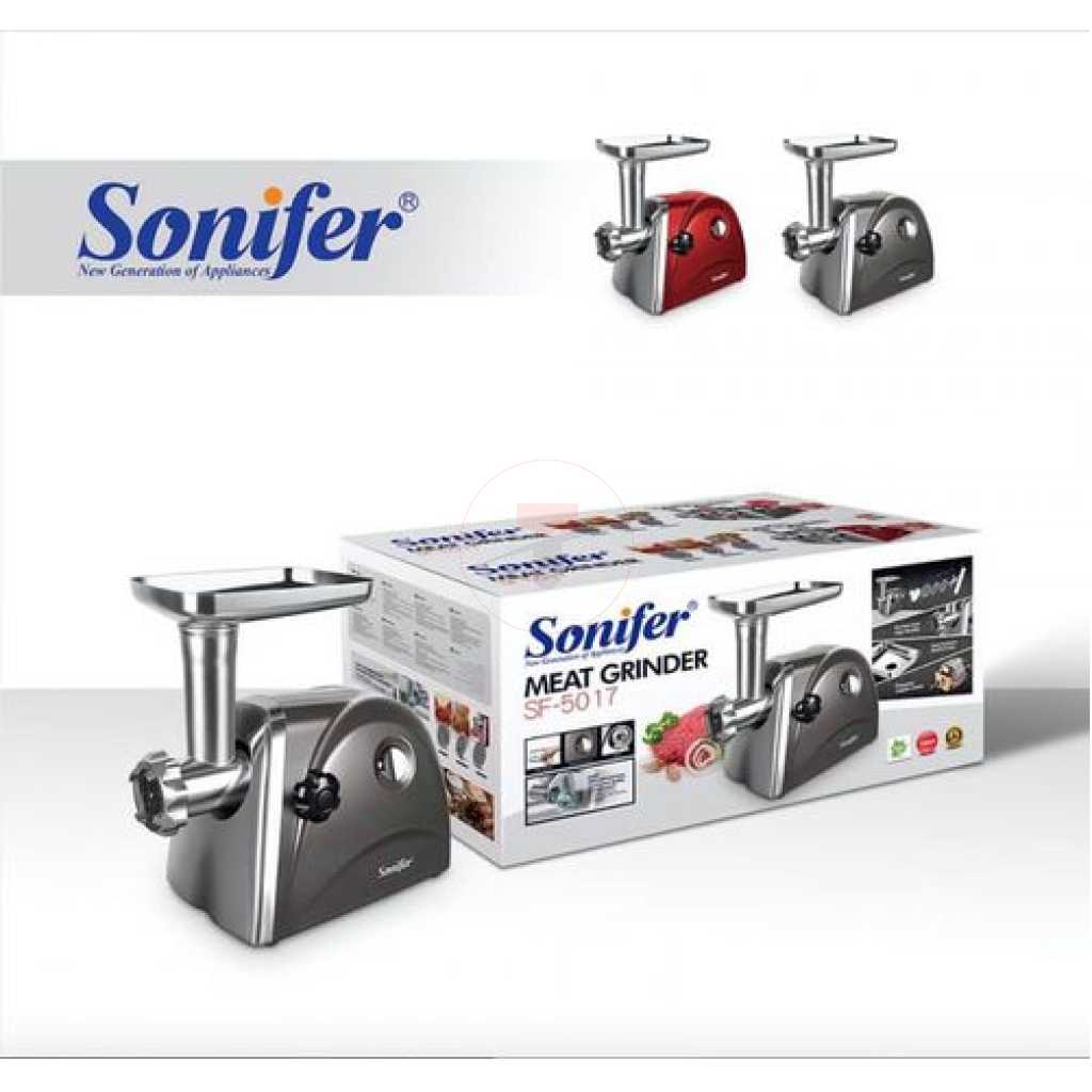 Sonifer Electric Meat Grinder Mincer - Silver