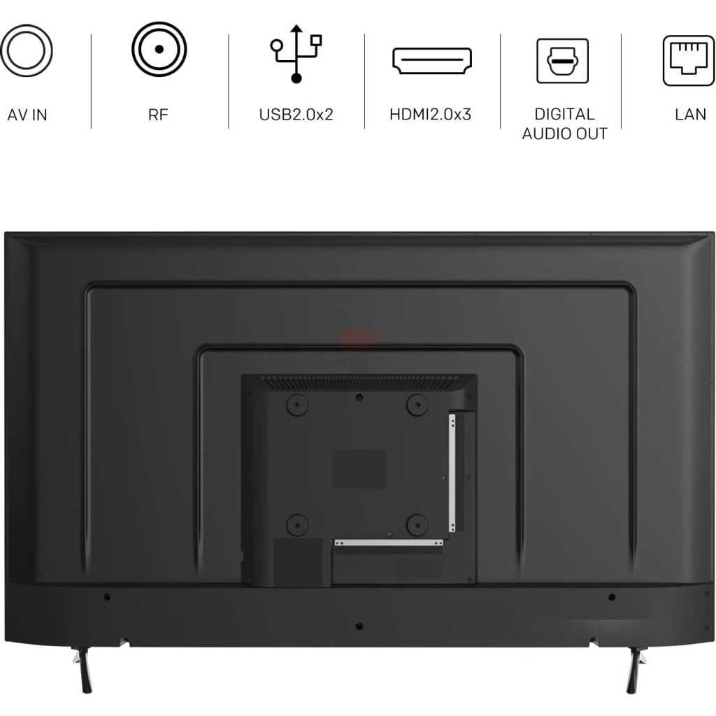 Skyworth 65-Inch TV 65SUC9300; UHD 4K Android Smart, Bluetooth, HDMI, USB, HDR10, Chromecast Built-in, VGA, WiFi, Game Mode, Google Assistant With Inbuilt Free To Air Decoder - Black