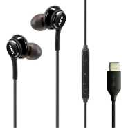 SAMSUNG AKG Earbuds Original USB Type C in-Ear Earbud Headphones with Remote & Mic for Galaxy A53 5G, S22, S21 FE, S20 Ultra, Note 10, Note 10+, S10 Plus - Braided