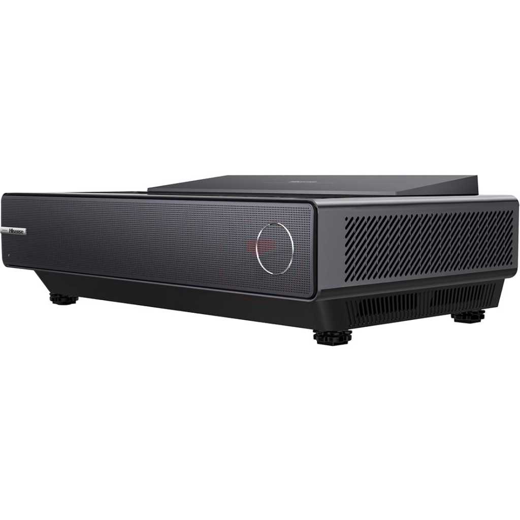 Hisense Laser Projector PX1-PRO 4K UHD Triple-Laser UST Ultra Short Throw Projector, 2200 Lumens, Android TV, HDR10, 30W (Stereo) Dolby Atmos, Dolby Vision, Built-in Alexa and Google Assistant - Black