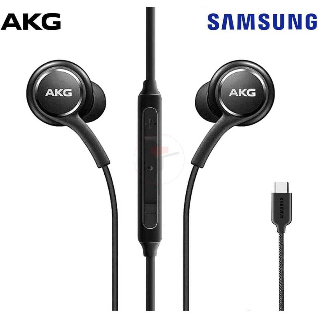SAMSUNG AKG Earbuds Original USB Type C in-Ear Earbud Headphones with Remote & Mic for Galaxy A53 5G, S22, S21 FE, S20 Ultra, Note 10, Note 10+, S10 Plus - Braided