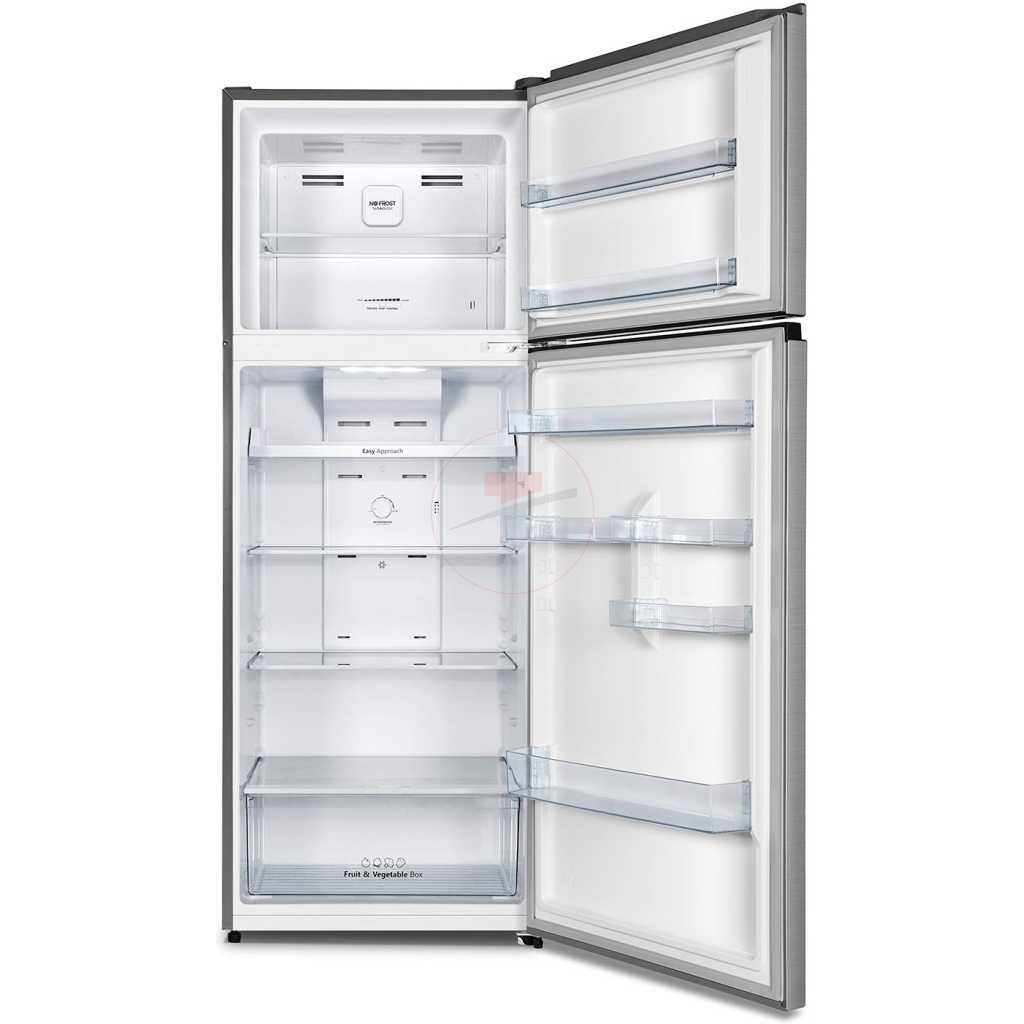 Hisense 599 Litre Fridge RT599N4ASU; Double Door Frost Free Top Mount Freezer Refrigerator - Silver