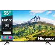 Hisense 55-Inch 4K UHD Smart TV 55A7H Google TV, A7 Series, with Dolby Vision HDR, DTS Virtual X, Youtube, Netflix, Disney +, Freeview Play and Alexa Built-in, Bluetooth and WiFi - Black