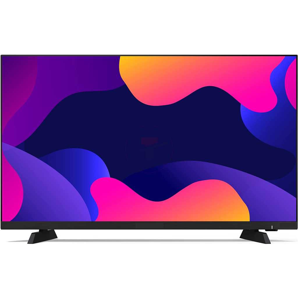 EBON 32-Inch Digital TV E32DHD; Frameless, HD- ready LED TV, 2- Remote Controls, AC/DC, 2- HDMI Ports, USB, Inbuilt Free To Air Decoder - Black