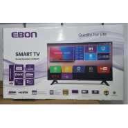 EBON 43-Inch Smart TV E43SAFL; FULL HD LED TV, 2- Remote Controls, WiFi, 3- HDMI Ports, USB, Inbuilt Free To Air Decoder - Black
