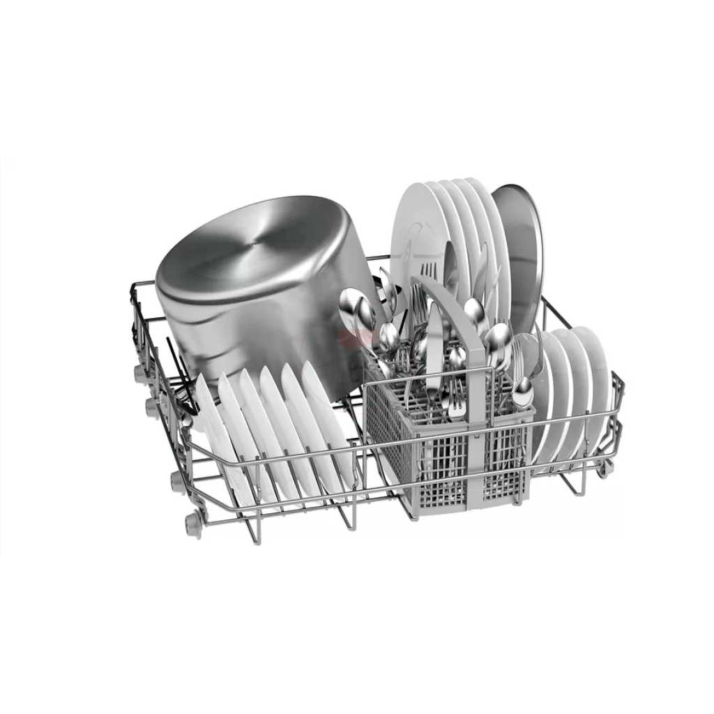 BOSCH Dishwasher; 12-Places, 5 Programs, Free Standing, 60cm, SMS50D08GC - Silver