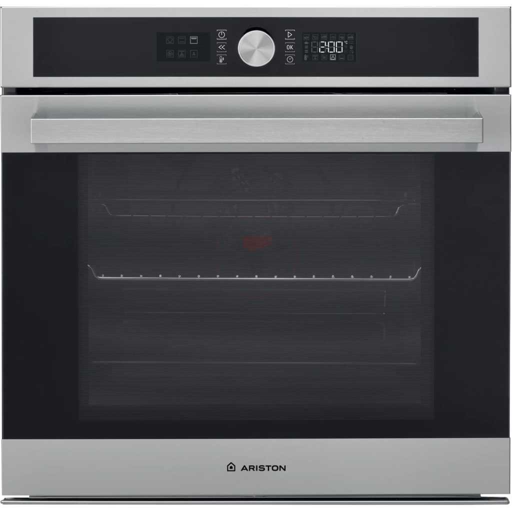 Ariston 71-Litres 60cm Built-in Electric Oven FI5 851 C IX A; Digital Display, Touch Control Multifunction Electric Oven - Silver