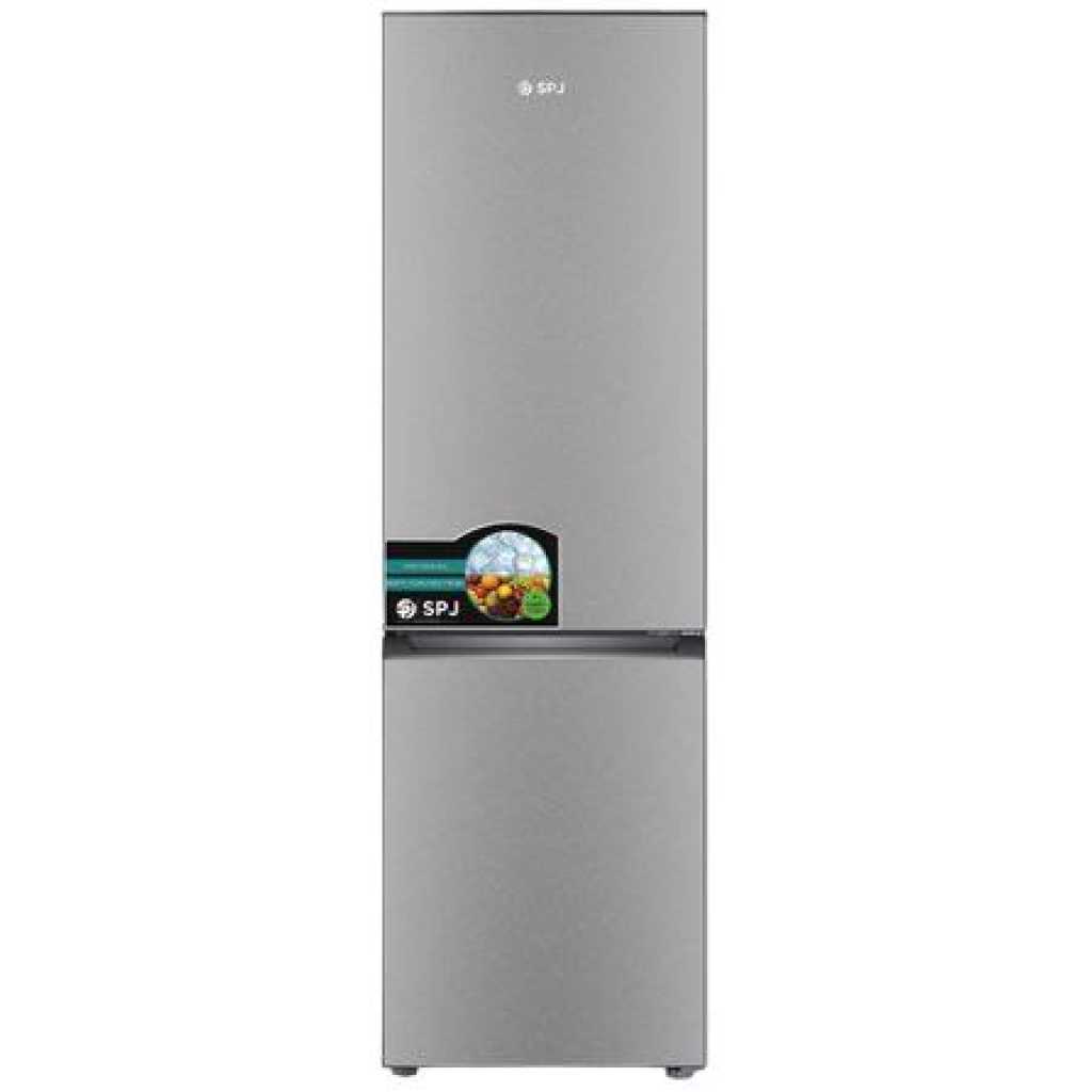 SPJ 399 Litres Combo Double Door Bottom Freezer Fridge - Silver