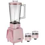 Electro Master EM-BL-1071 1.0L Jar Blender & 2 Grinders - Pink