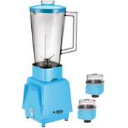 Electro Master EM-BL-1071 1.0L Jar Blender & 2 Grinders - Blue