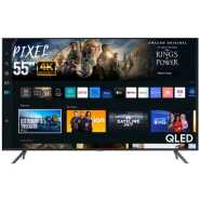 Pixel 55 Inch QLED 4K Android Smart TV - Black