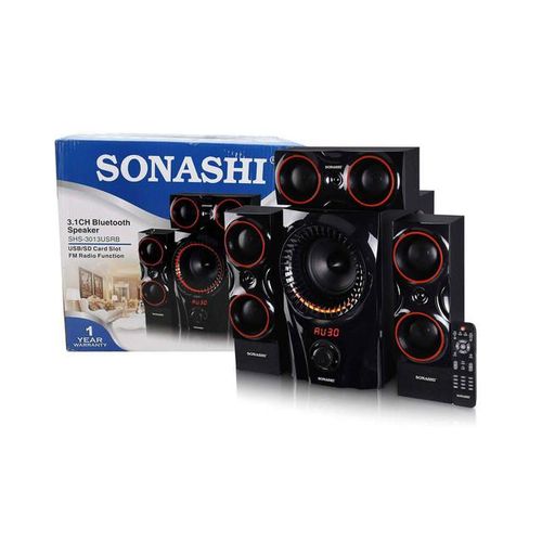 Sonashi Woofer Home Theatre System 3019 Black 3/1