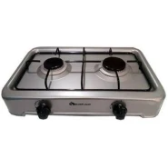 Blueflame Gas Cooker O-200 Double Gas Top Burner - Black, Grey