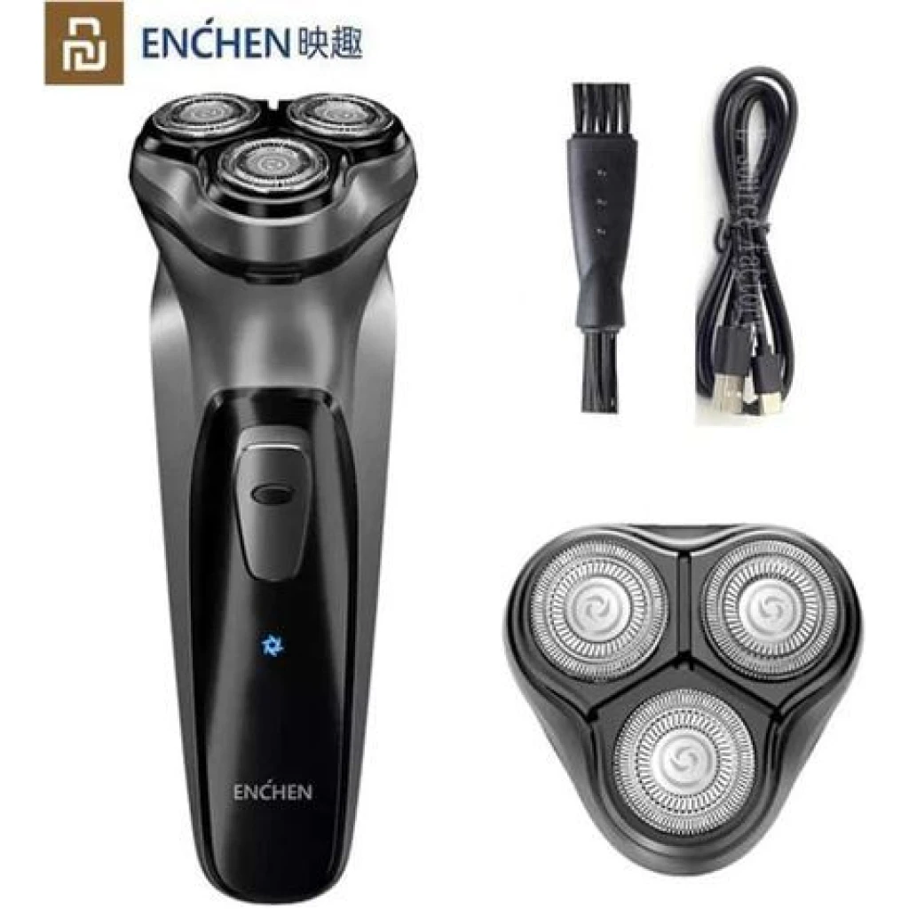 ENCHEN Black Stones3 Waterproof Beard Trimmer Shaver - Black, Silver