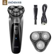 ENCHEN Black Stones3 Waterproof Beard Trimmer Shaver - Black, Silver