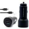 Powerology Car Charger Dual Port Type C PD Fast Charging 3.0 - Black