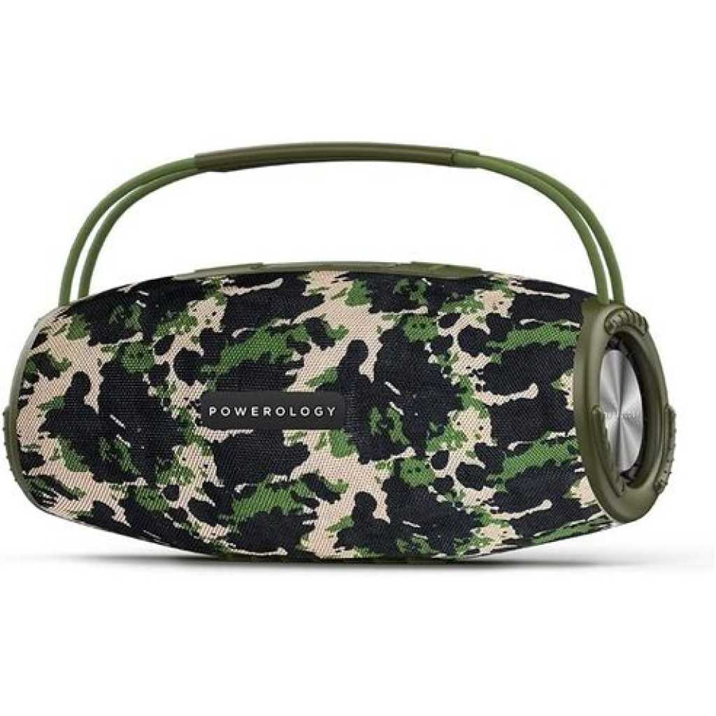 Powerology Phantom Boombox Bluetooth Speaker - Camouflager Green