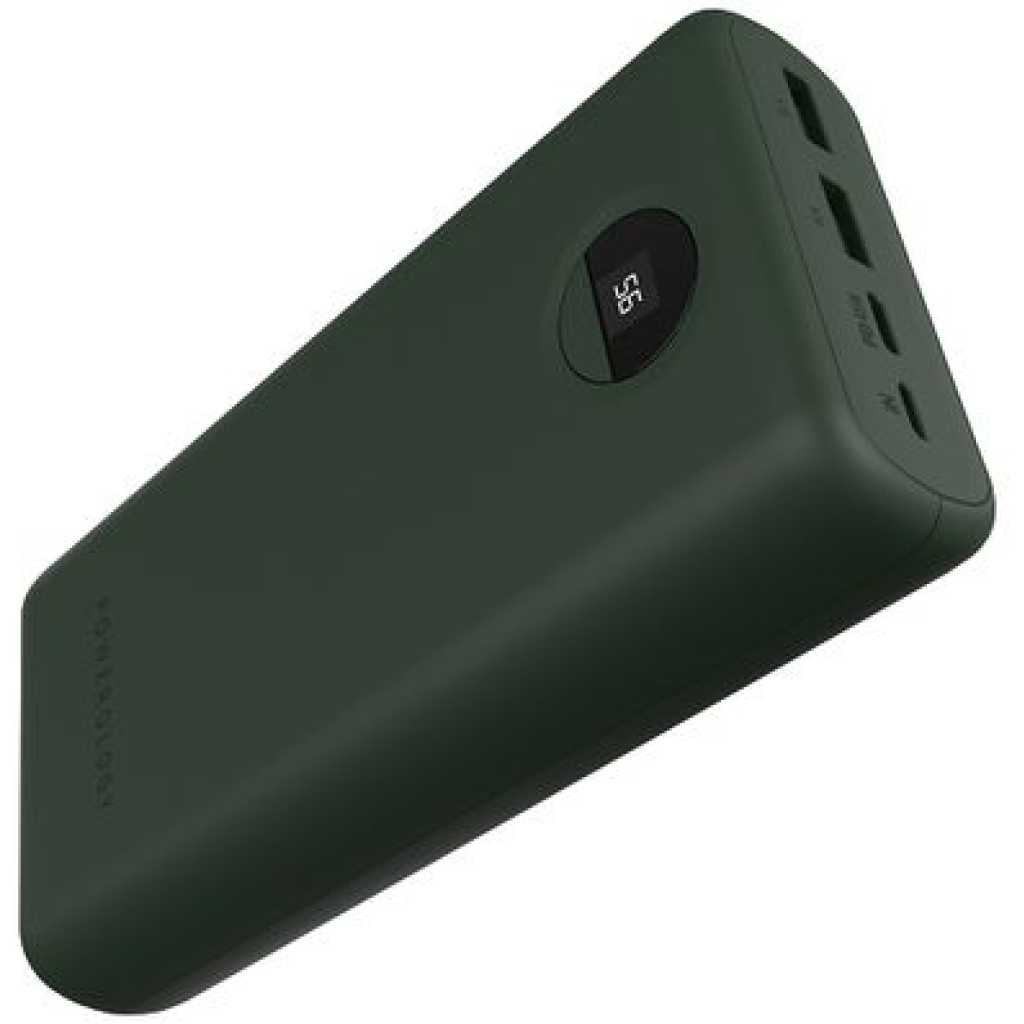 30000mAh Powerology Power Bank 45W PD & QC3 USB-C - Green