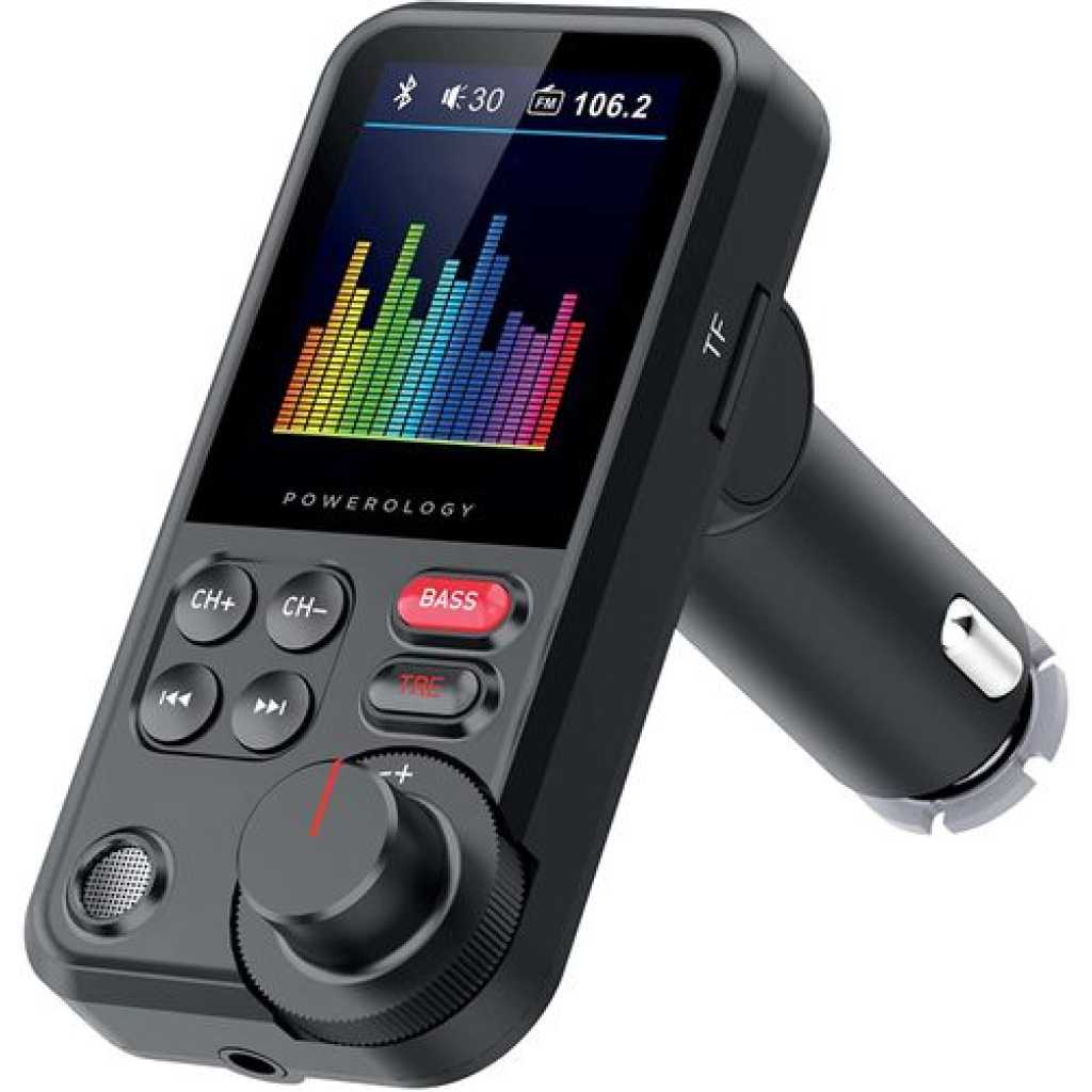 Powerology FM Transmitter Pro Car Charger