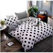 4pc Duvet Set With 1Bedsheet & 2Pillowcases- Multicolor