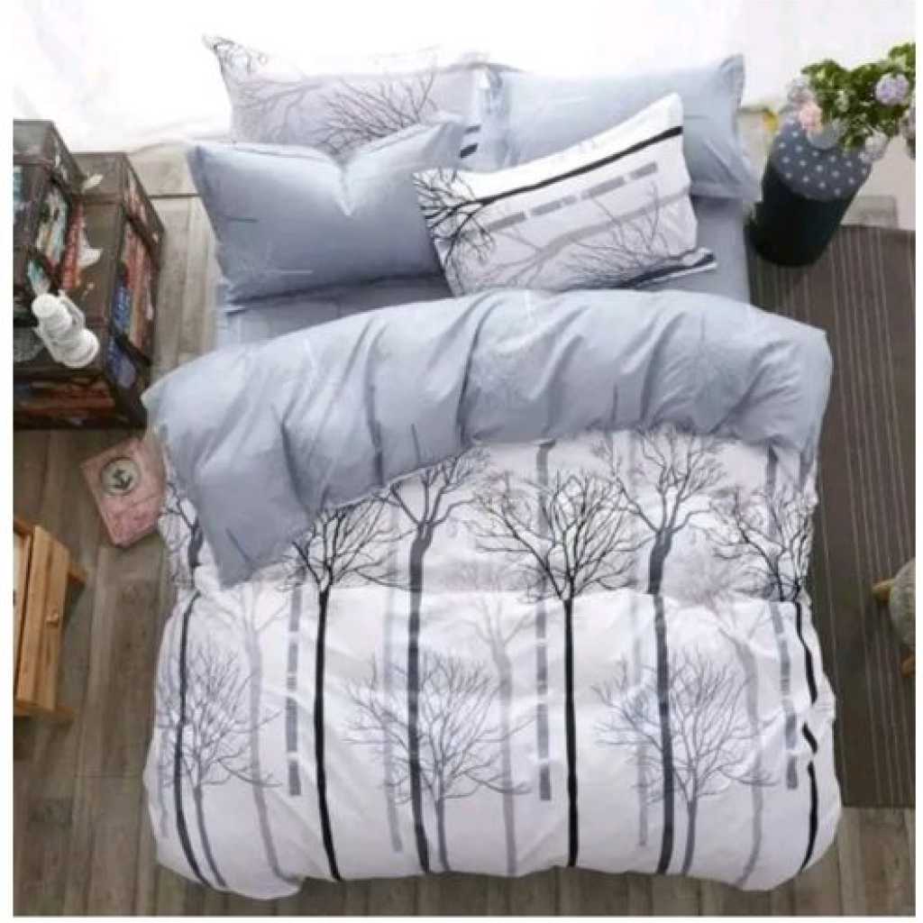 Duvet Set With 2 Pillowcases & 1 Bedsheet - Multicolor