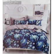 Duvet Set With 1 Bedsheet, 2 Pillow Cases - Blue And White