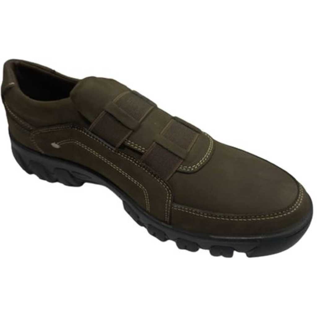 Men's Slip On Casual Shoes - Army Green