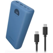 30000mAh Powerology Power Bank 45W PD & QC3 USB-C - BLUE
