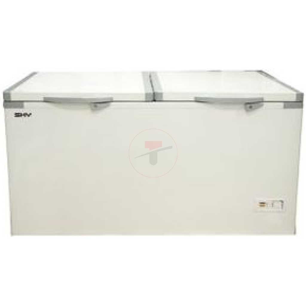 Sky Double Chest Freezer 420L - White.SK420 G