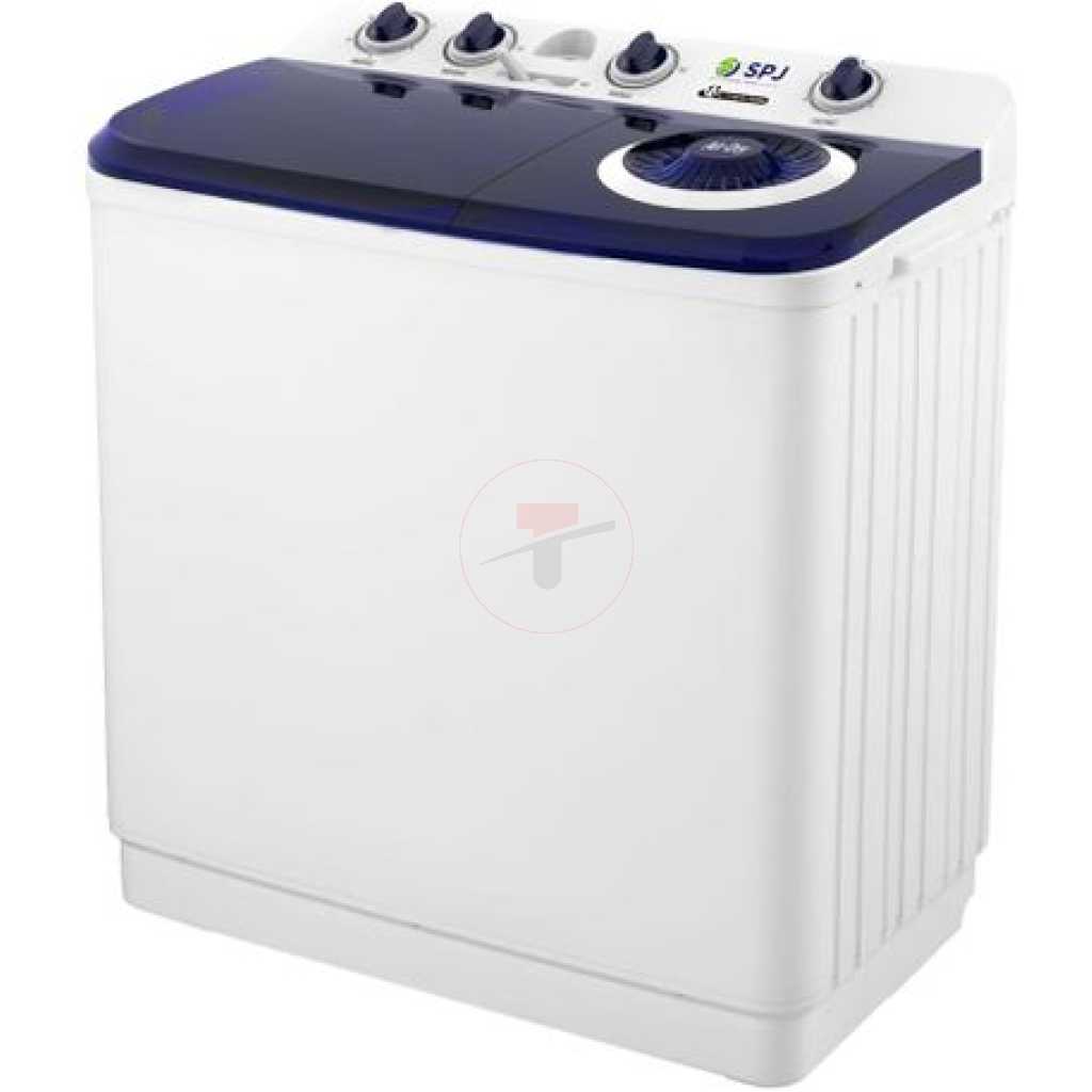 SPJ 7kg Twin Tub Washing Machine (Wash & Dry) - White