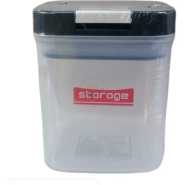 730ml Square Plastic Transparent Storage Box Tin Containers Organizer - Clear