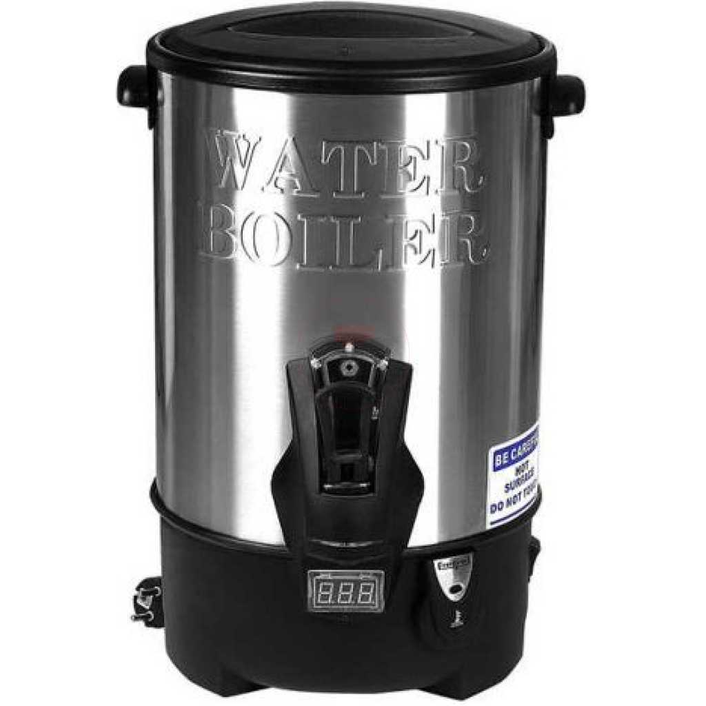 Saachi 16 Litre Commercial Hot Water Boiler Tea Urn - Black,Silver