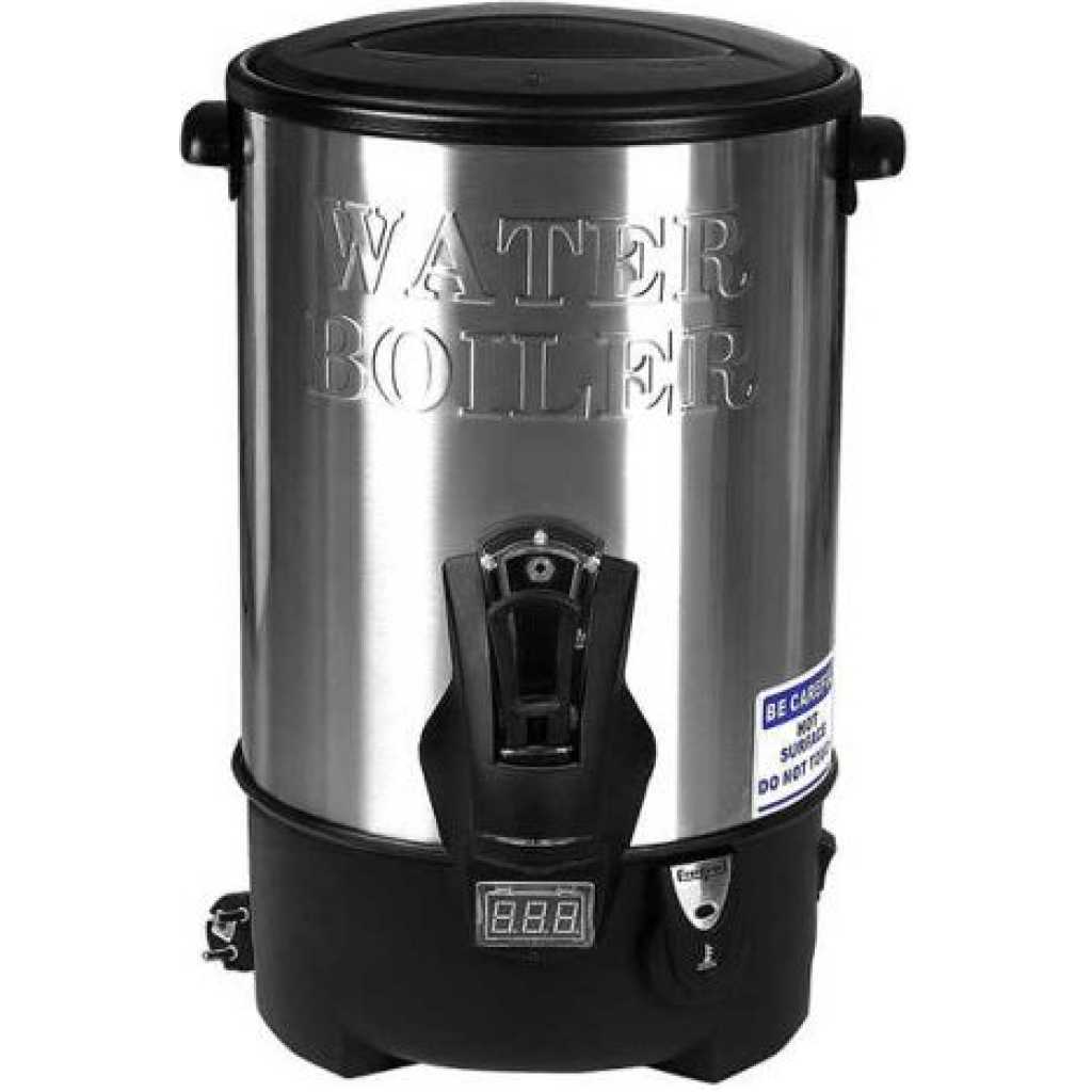 Hot water boiler tea urn outlet