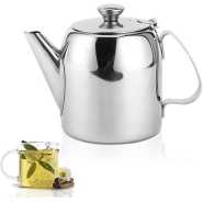 500ml Stainless Steel Teapot Kettle With Flip Lid Water Jug Perfect Pour Spout, Silver