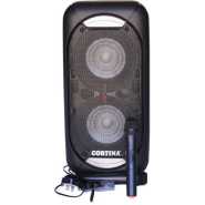Cortina Dual 12" Amplified Public Address Speaker Rechargeable-Black