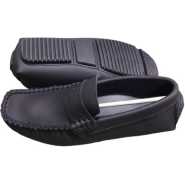 Men's Designer Mocassin Shoes - Black