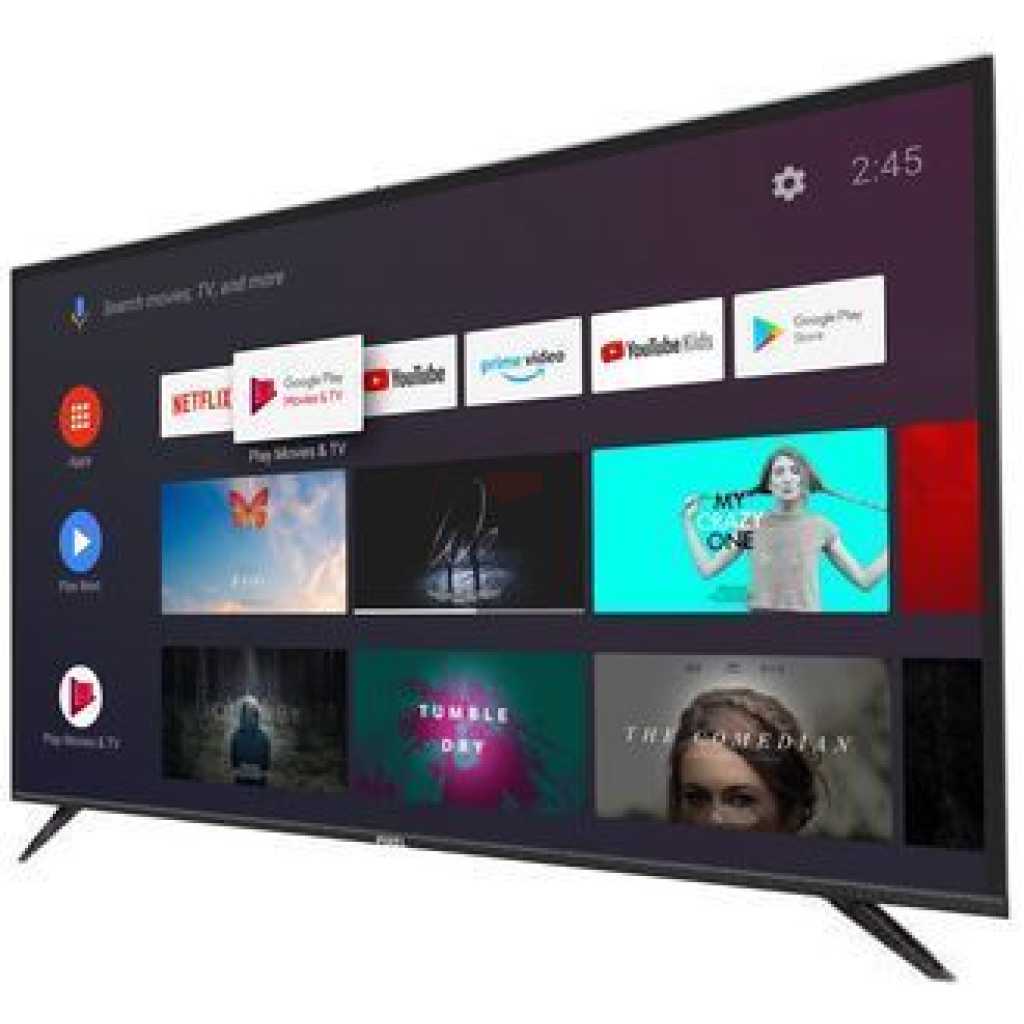 Pixel 50-Inch Android Smart Frameless Digital Free To Air TV – Black