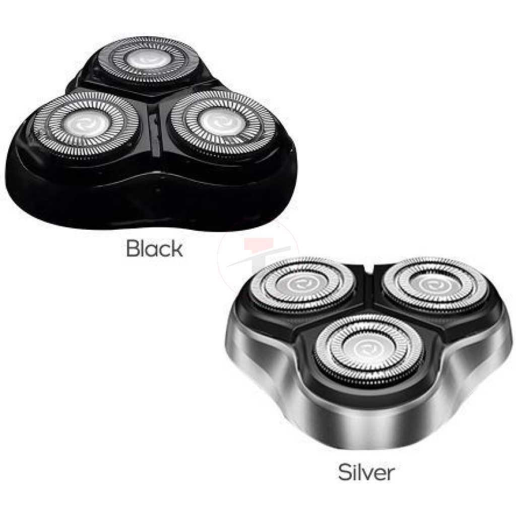 Enchen Men Electric Warrior 3D Triple Floating Shaver Black Stones3 Waterproof - Black