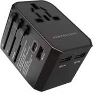 Power Powerology PD45W QC 3.0 Universal Travel Adaptor -Black Battery Chargers TilyExpress