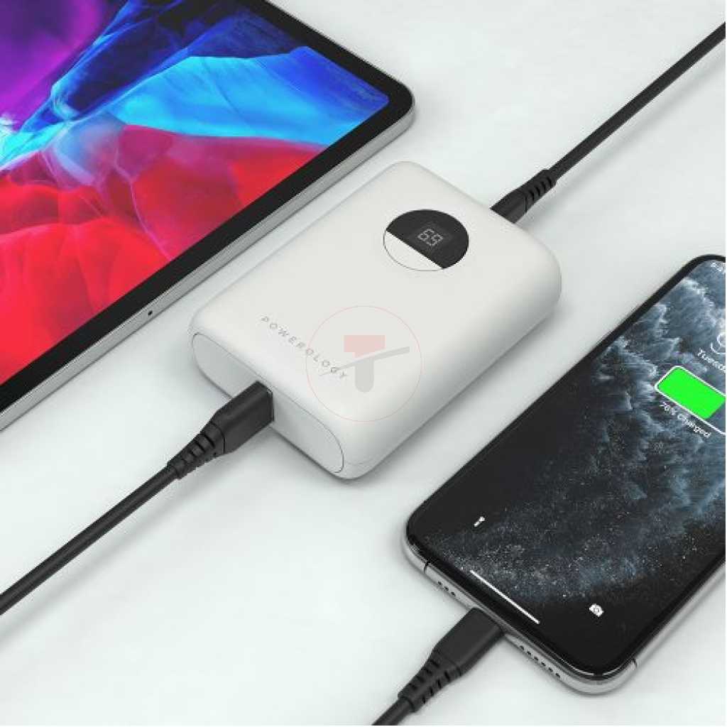 Powerology 10000mAh Power Bank 20W PD & QC3.0 USB-C