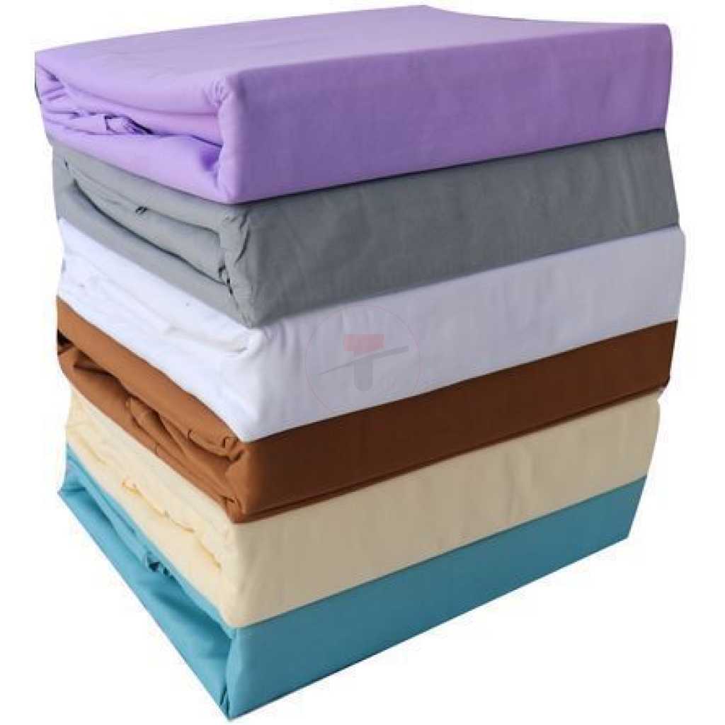 Fitted Bedsheets with 2 Pillowcases- Blue