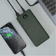 30000mAh Powerology Power Bank 45W PD & QC3 USB-C – Green Portable Power Banks TilyExpress