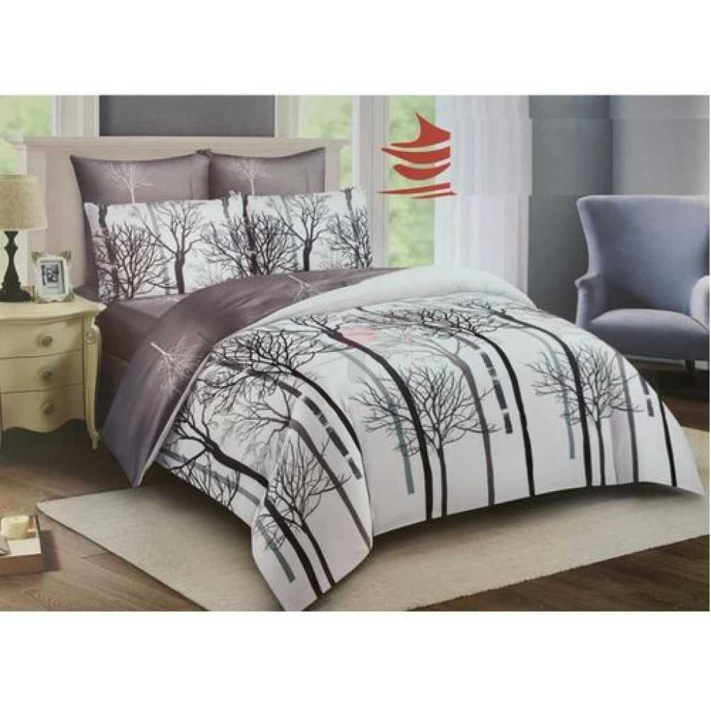 Duvet Set With 2 Pillowcases & 1 Bedsheet - Multicolor