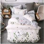 Duvet 4 Piece Set 1 Bedsheet & 2 Pillow Cases-Multicolour