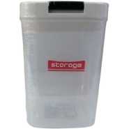 960ml Plastic Square Transparent Storage Box Tin Containers Organizer - Clear